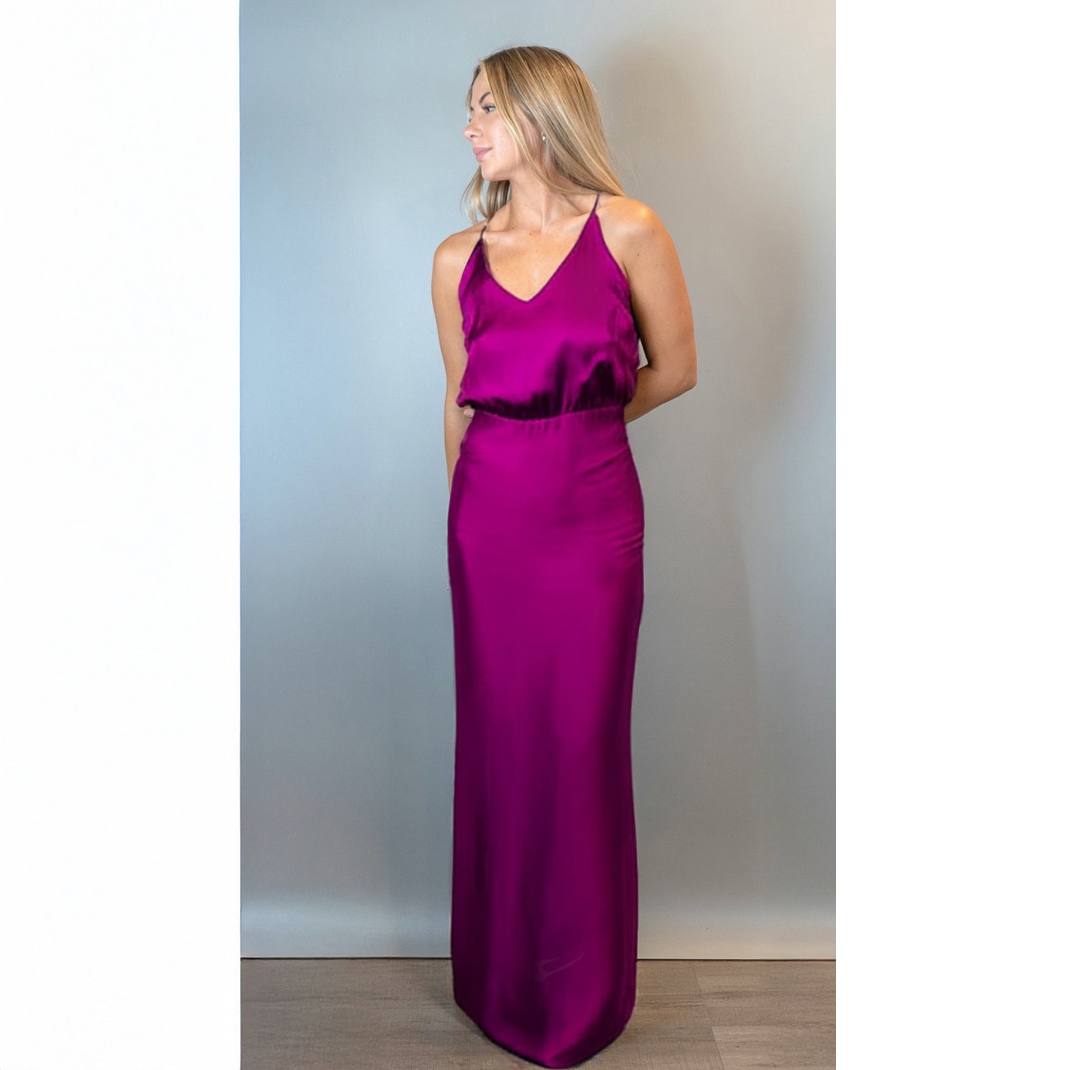 Vestido satin ATENAS