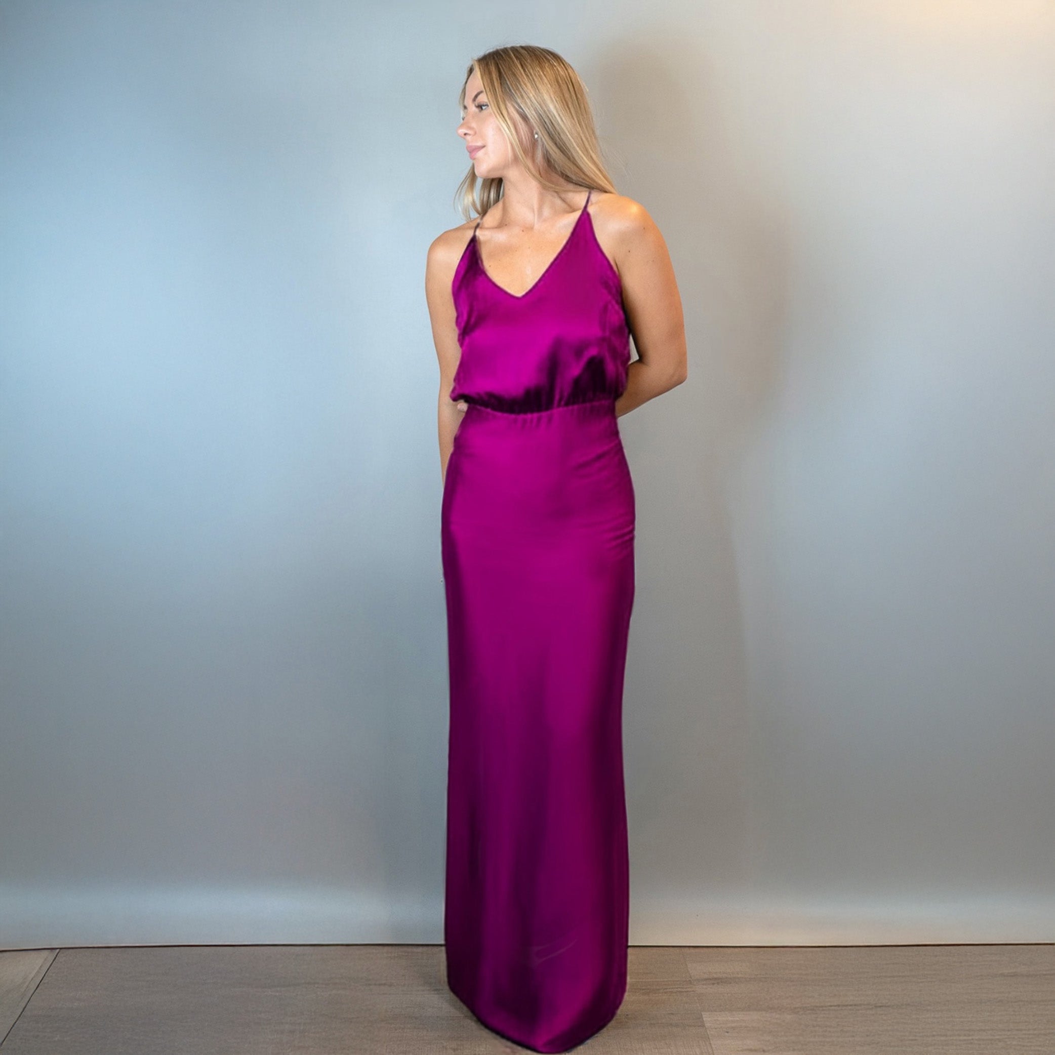 Vestido satin ATENAS