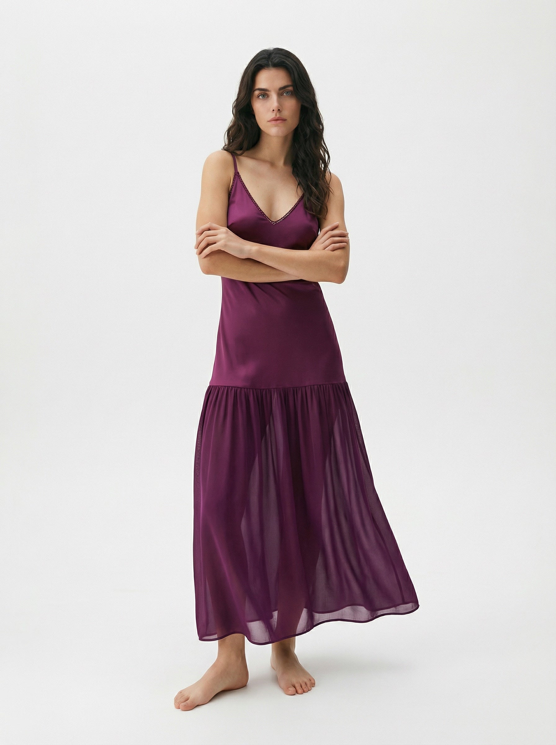 Vestido Largo bordado NIZA