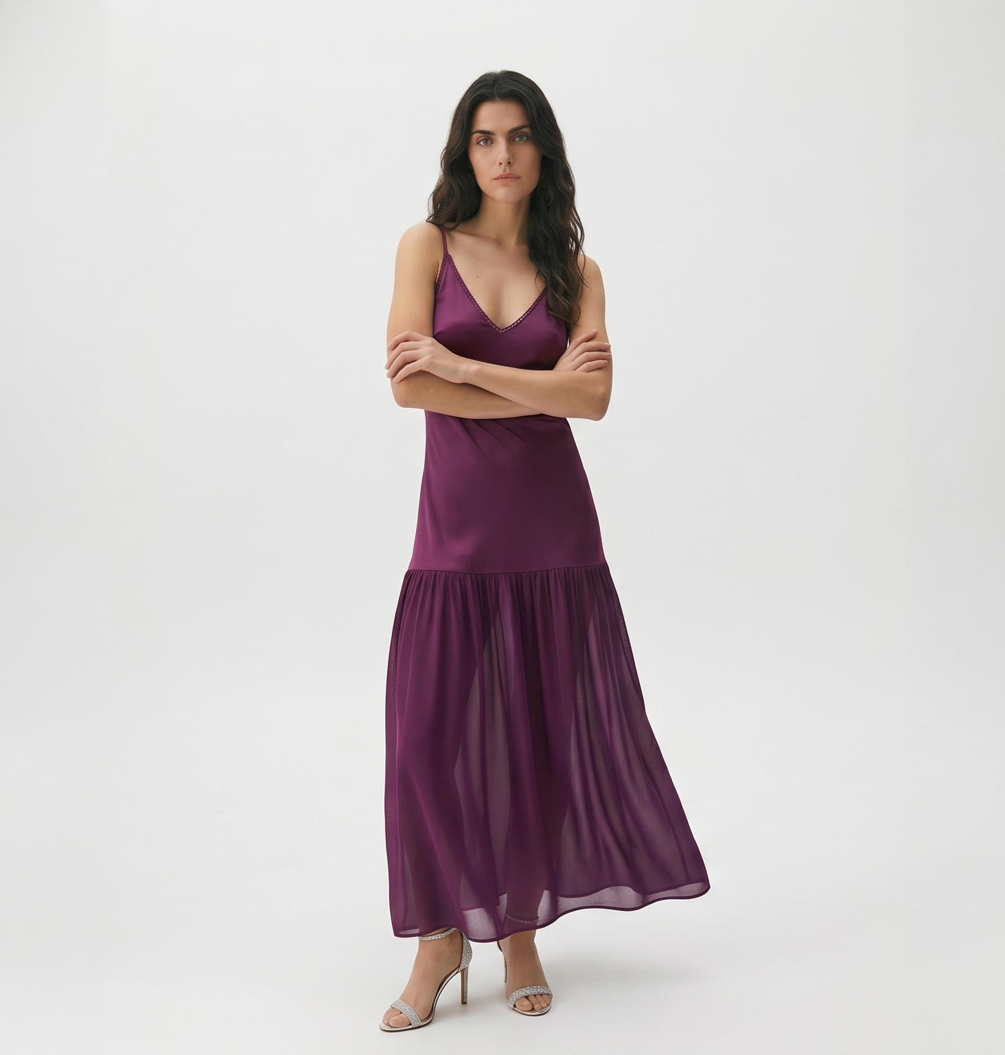 Vestido Largo bordado NIZA