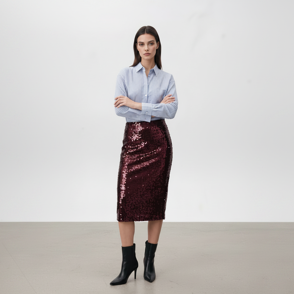 Falda lentejuelas LIVERPOOL